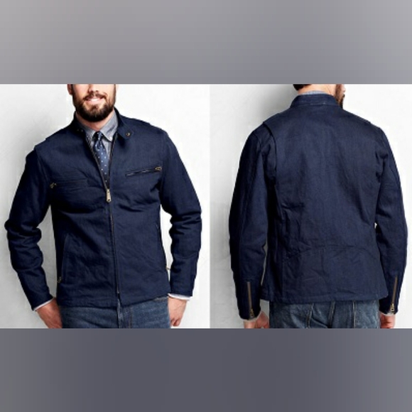 Lands' End | Denim Racing Jacket - Picture 12 of 12